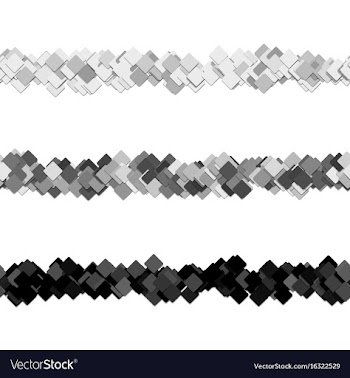 Repeatable random square pattern page separator vector image