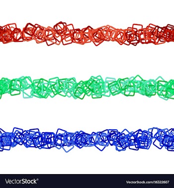 Repeatable square pattern line design set vector image