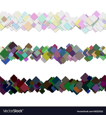 Repeatable square pattern page rule line design vector image