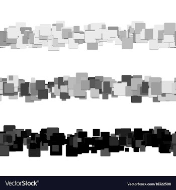 Repeatable square pattern page separator line vector image