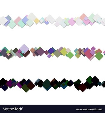 Repeatable square pattern paragraph divider line vector image
