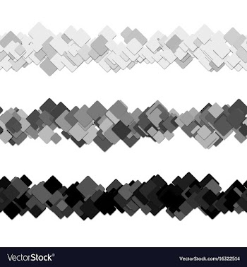Repeatable square pattern paragraph rule line vector image