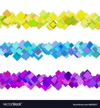 Repeatable square pattern paragraph rule line vector image