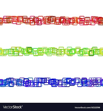 Repeatable square pattern paragraph rule line vector image