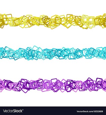 Repeatable square pattern paragraph rule line vector image