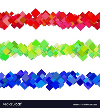 Repeatable square pattern paragraph separator vector image
