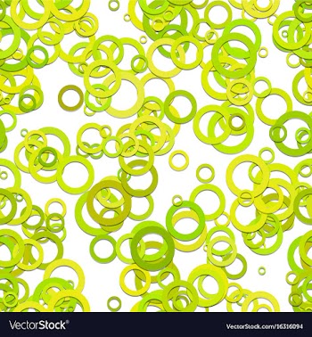 Repeating abstract geometric circle background vector image