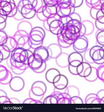 Repeating abstract geometrical circle pattern vector image