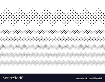 Repeating abstract monochrome circle pattern page vector image