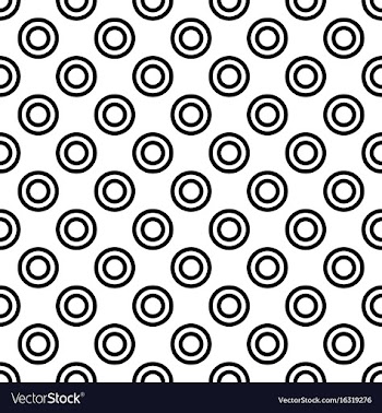 Repeating abstract monochrome circle pattern vector image