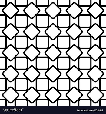 Repeating abstract monochrome rounded square grid vector image