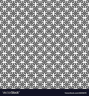 Repeating abstract monochrome stylized flower vector image