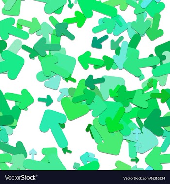 Repeating arrow pattern background vector image