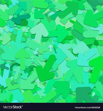 Repeating arrow pattern background vector image