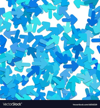 Repeating arrow pattern background vector image