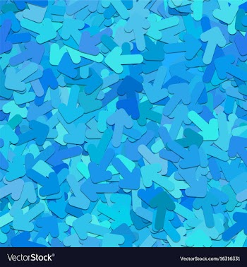 Repeating arrow pattern background vector image