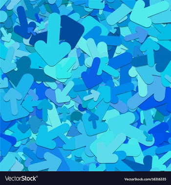 Repeating arrow pattern background vector image