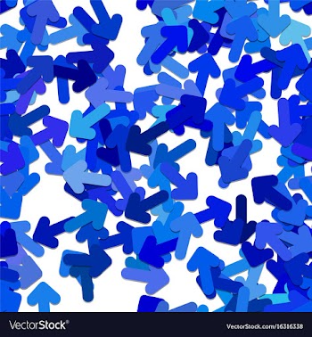 Repeating arrow pattern background vector image