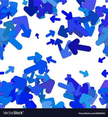 Repeating arrow pattern background vector image