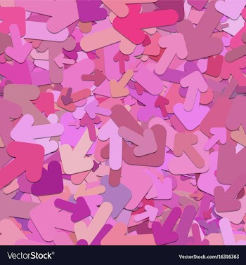 Repeating arrow pattern background vector image