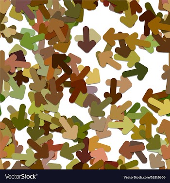 Repeating arrow pattern background vector image