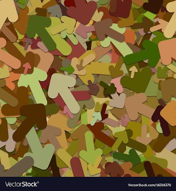 Repeating arrow pattern background vector image