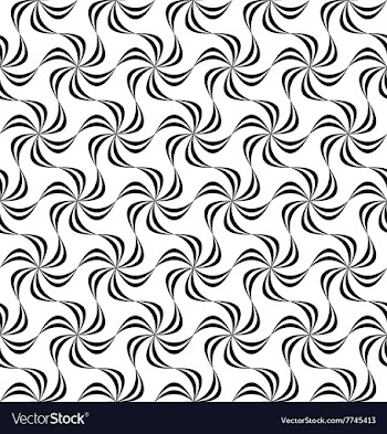 Repeating black and white floral pattern vector image