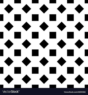 Repeating black and white square pattern vector image