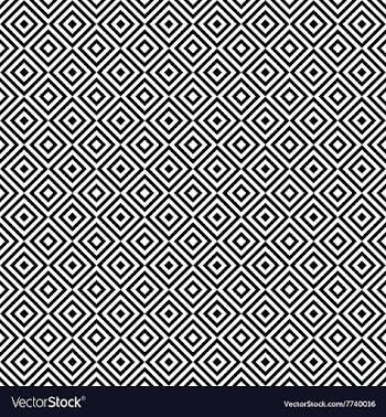 Repeating black and white square pattern vector image