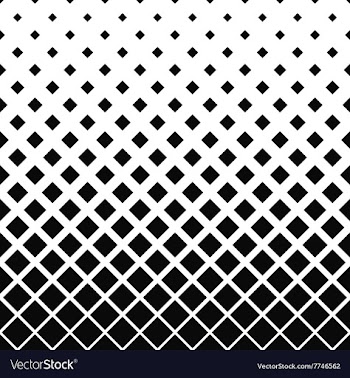 Repeating black and white square pattern vector image