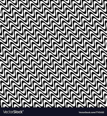 Repeating black and white wave pattern vector image