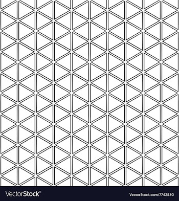 Repeating black white triangle pattern vector image
