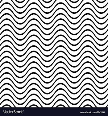 Repeating black white wave pattern vector image