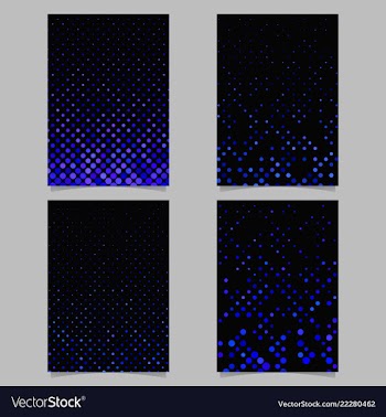 Repeating circle pattern flyer template vector image