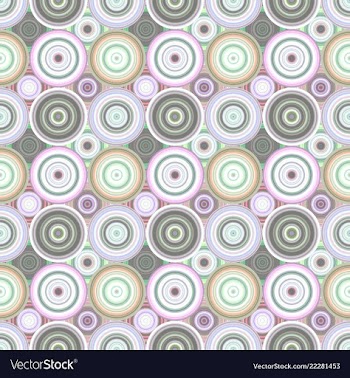 Repeating concentric circle pattern - background vector image