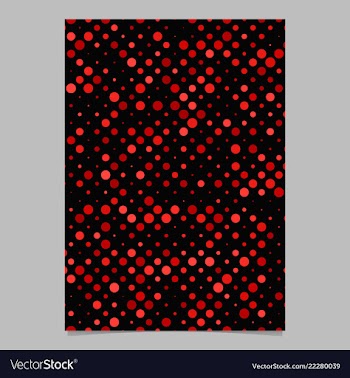 Repeating dot pattern poster template vector image