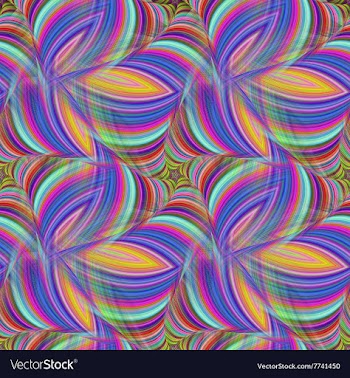 Repeating fractal pattern vector image