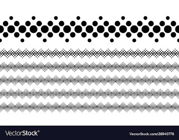 Repeating geometrical abstract dotted pattern vector image