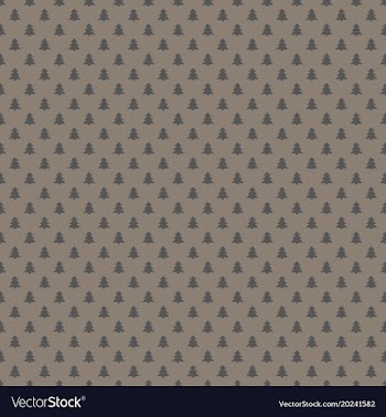 Repeating geometrical pine tree forest pattern vector image