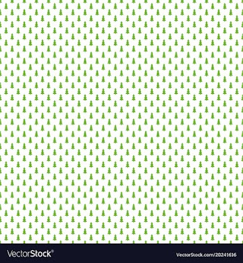 Repeating geometrical pine tree pattern vector image
