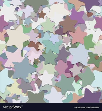 Repeating geometrical star pattern background vector image