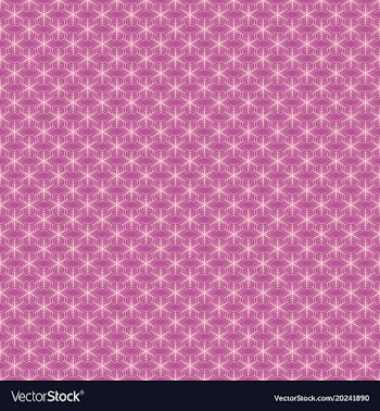 Repeating geometrical stylized snowflake pattern vector image
