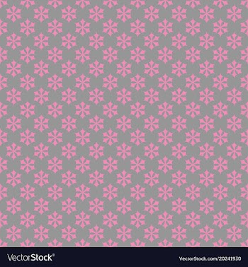 Repeating geometrical stylized snowflake pattern vector image