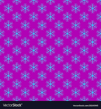 Repeating geometrical stylized snowflake pattern vector image