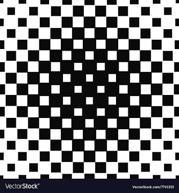 Repeating halftone square pattern design vector image