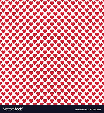 Repeating heart background pattern - valentines vector image