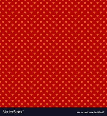 Repeating heart pattern background design - love vector image