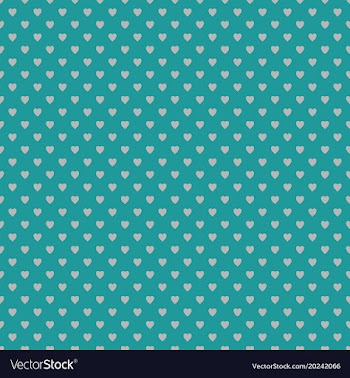 Repeating heart pattern background design - love vector image