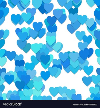 Repeating heart pattern background - from hearts vector image