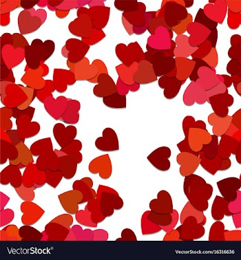 Repeating heart pattern background - from rotated vector image